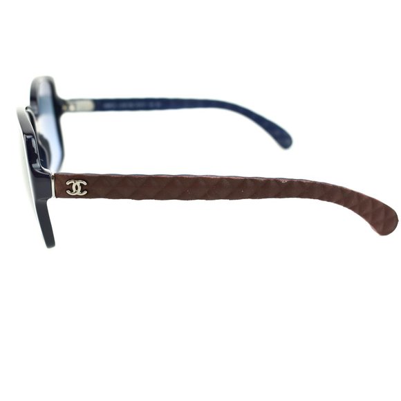 CHANEL: Navy & Burgundy Leather \